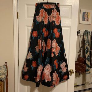 Floor Length Flower Skirt